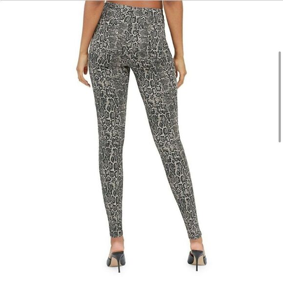 Spanx Jean-ish Ankle Legging Taupe Snakeskin - Picture 13 of 13